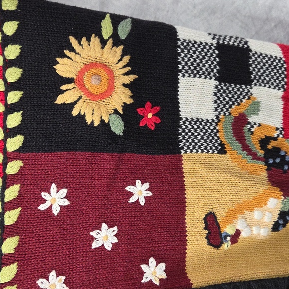 Blair Fall Rooster Knitted Vest Size Medium - Picture 7 of 10